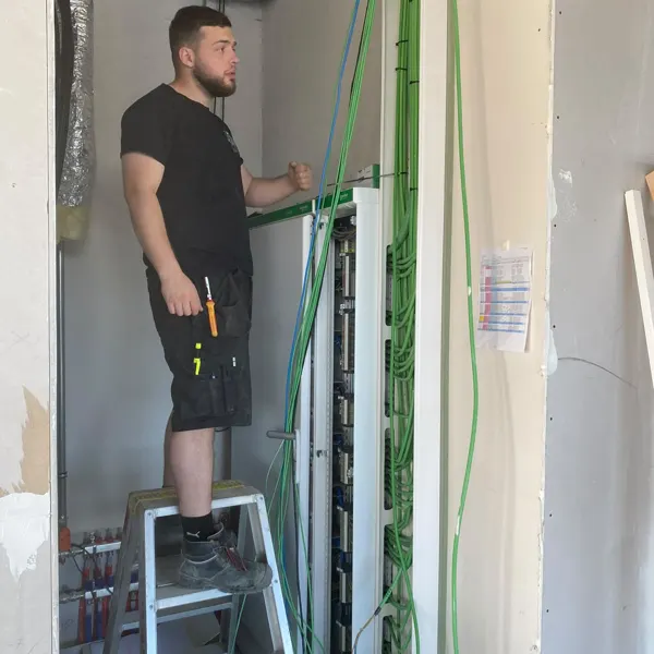 Bekabeling van een elektrisch verdeelbord